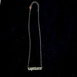 Gold plated Capricorn necklace forever 21